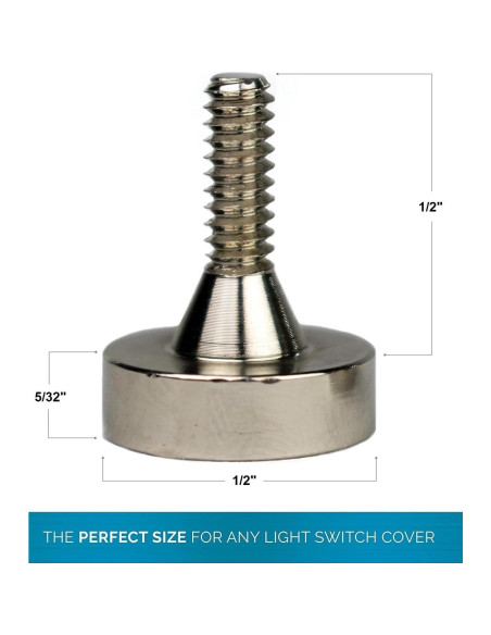Imán de Empuje Magnético UbiGear 4 Pcs 1.27 cm