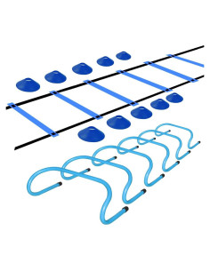 Conjunto de Entrenamiento de Agilidad TNZMART con Escalera y 10 Conos