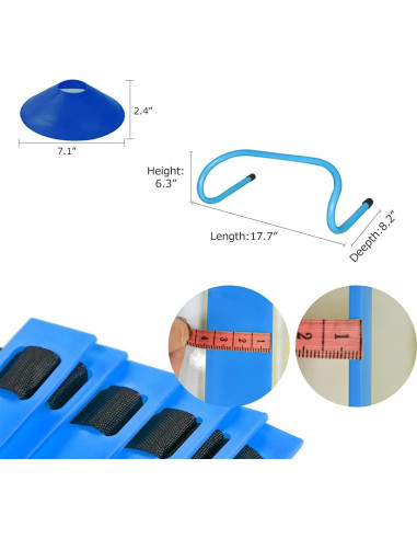Conjunto de Entrenamiento de Agilidad TNZMART con Escalera y 10 Conos