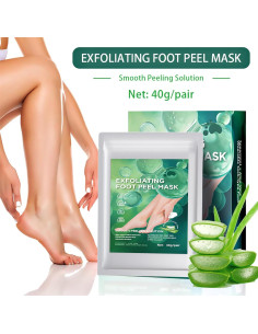 Mascarilla Exfoliante para Pies Dr.Pedi Aloe Vera - 5 Pares 2