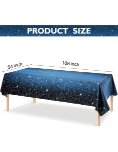 Mantel Espacial Tatuo 137x274 cm Galaxia Plástico Impermeable 2