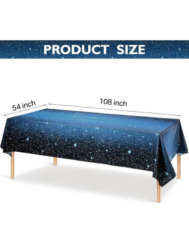 Mantel Espacial Tatuo 137x274 cm Galaxia Plástico Impermeable