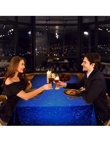 Mantel Espacial Tatuo 137x274 cm Galaxia Plástico Impermeable