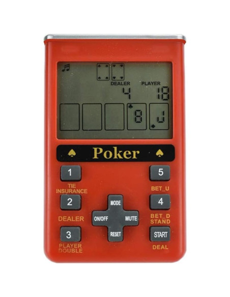 Juego de Póker Electrónico de Mano 7 en 1 LIKE G880 Juego de Póker Electrónico de Mano 7 en 1 LIKE G880