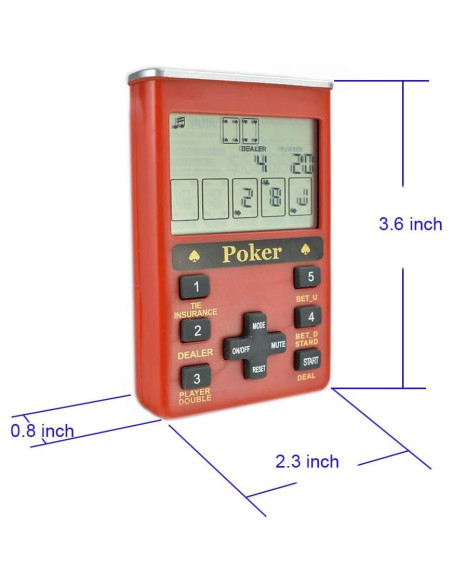 Juego de Póker Electrónico de Mano 7 en 1 LIKE G880 Juego de Póker Electrónico de Mano 7 en 1 LIKE G880