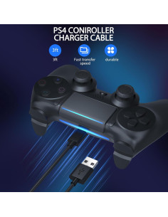 Cable de carga Micro USB SCOVEE para PS4 y Xbox One - 3m 2