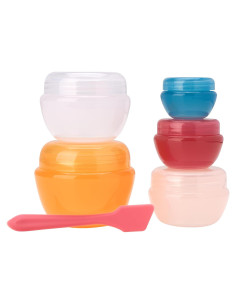 Set de 5 Contenedores de Viaje Bliss - Tapered a Prueba de Fugas