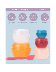 Set de 5 Contenedores de Viaje Bliss - Tapered a Prueba de Fugas 2