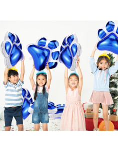 Globos de Patas de Perro Azules Hungdao 9 Pcs 70 x 65 cm 2
