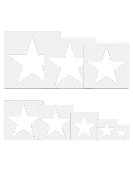 Plantilla de Estrella Grande Daomong 25x25 cm Reutilizable Plantilla de Estrella Grande Daomong 25x25 cm Reutilizable