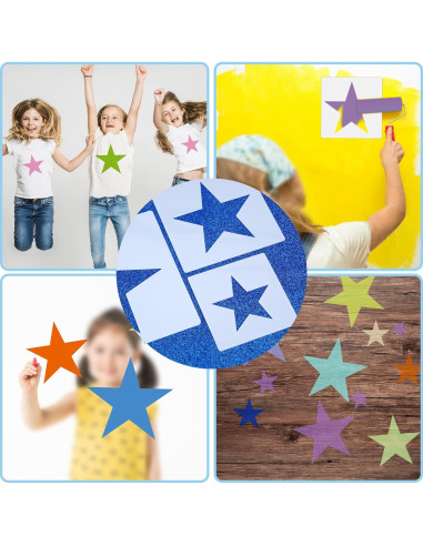 Plantilla de Estrella Grande Daomong 25x25 cm Reutilizable