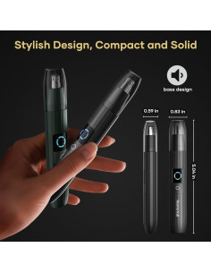 Recortador de Vello Nasal Hometall NHT01 Recargable IPX7 2