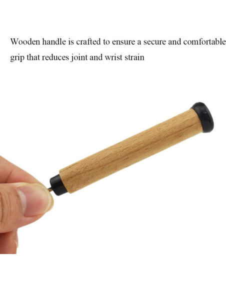 Desgarrador de Costuras HAHIYO de Madera 12cm Ergonómico