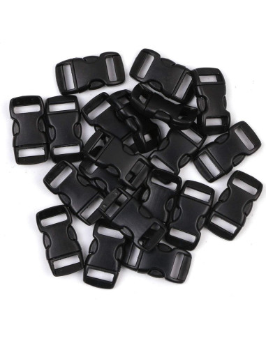 Hebillas de Liberación Lateral Plásticas JMAF 3/8" - Paquete 120 Unidades