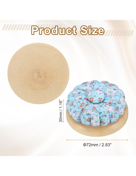 Cojín para Alfileres HARFINGTON con 50 Alfileres, Floral Azul Cojín para Alfileres HARFINGTON con 50 Alfileres, Floral Azul