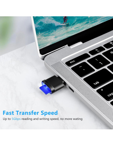 Lector de Tarjeta TF Seminer Tipo C a USB para Micro SD