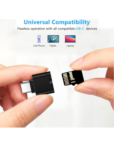 Lector de Tarjeta TF Seminer Tipo C a USB para Micro SD