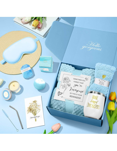 Canasta de Spa Relax Kalokey para Mujeres - Regalo Azul