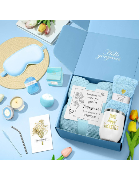 Canasta de Spa Relax Kalokey para Mujeres - Regalo Azul