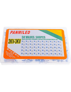 Kit de Capacitores Cerámicos Alta Tensión PANMILED 500 Piezas 2
