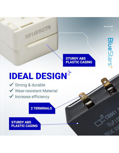 Relé de Arranque Compresor Refrigerador BlueStars W10613606