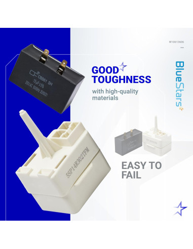 Relé de Arranque Compresor Refrigerador BlueStars W10613606