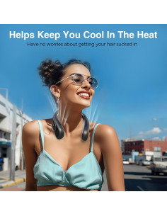 Ventilador de Cuello Hotsales Recargable 6000 mAh 3 Velocidades 2