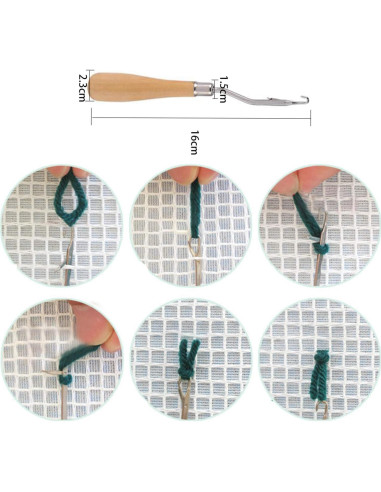 Lienzo en Blanco 100x150 cm Yushen + Gancho de Madera DIY