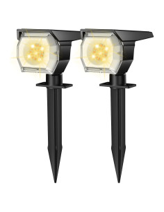 Luces Solares para Exteriores EIUIO 2 Unidades IP68 3 Modos