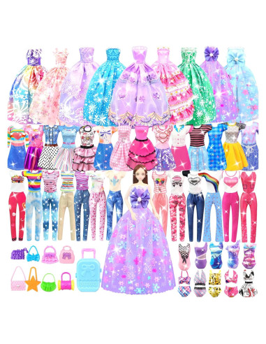 Conjunto de Ropa para Muñecas 11.5" BNUZEIYI - Vestidos y Accesorios