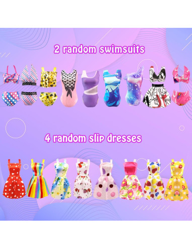 Conjunto de Ropa para Muñecas 11.5" BNUZEIYI - Vestidos y Accesorios