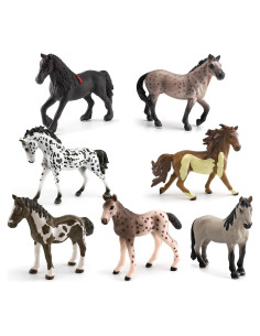 Colección de Juguetes de Caballo LC JoyCre 7PCS - Figuras Realistas