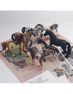 Colección de Juguetes de Caballo LC JoyCre 7PCS - Figuras Realistas 2