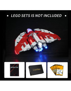 Kit de Luz LED para Lego Ahsoka Tano T-6 Jedi Shuttle 75362 2