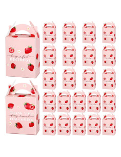Cajas de Regalo de Fresa Sinload - 24 Unidades 9x16x12 cm