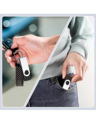 AreTop 100 Unidades Flash USB 512MB 2.0 Negro