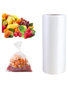 Bolsa Plástica Transparente SJPACK 30.48x50.8cm 350 Unidades