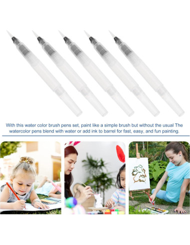 Lápices de Pincel Acuarela STOBOK 3 Piezas 12x1cm