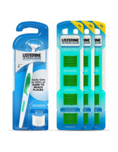 Hilo Dental Listerine Ultraclean Acceso + Recargas Menta 28ct