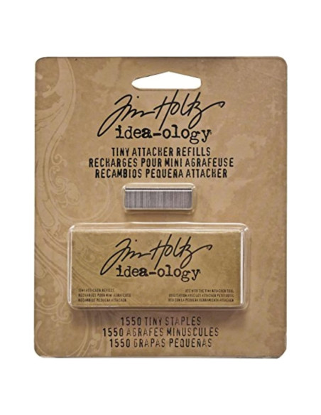 Recargas Grapas Pequeñas Tim Holtz 1550 Unidades 6mm