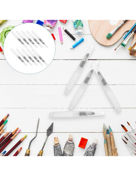 Lápices de Pincel Acuarela STOBOK 3 Piezas 12x1cm