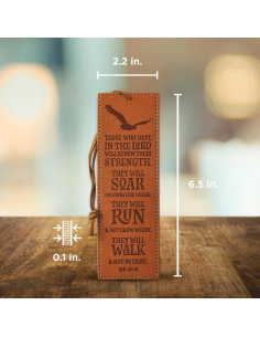 Marcador de Escritura Christian Art Gifts Cuero Sintético 16.5x5.4cm 2