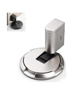 Tope de puerta mecánico BUT FLY plateado ajustable 1.9 cm