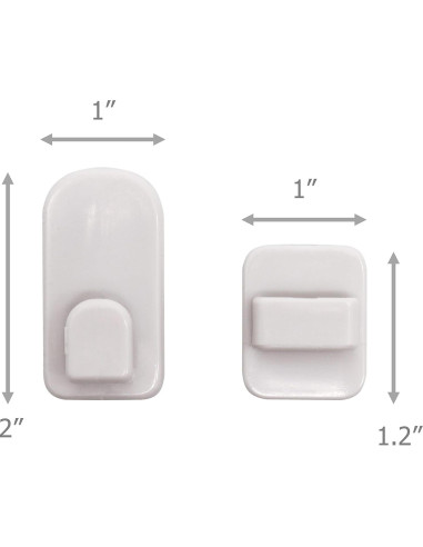 Juego de 4 Soportes de Pared Adhesivos Excelity para Control Remoto