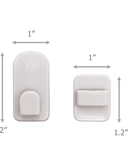 Juego de 4 Soportes de Pared Adhesivos Excelity para Control Remoto