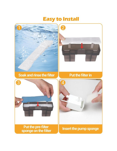 Filtros de Reemplazo SIBAYS para Fuente de Agua 15L - 24 Piezas