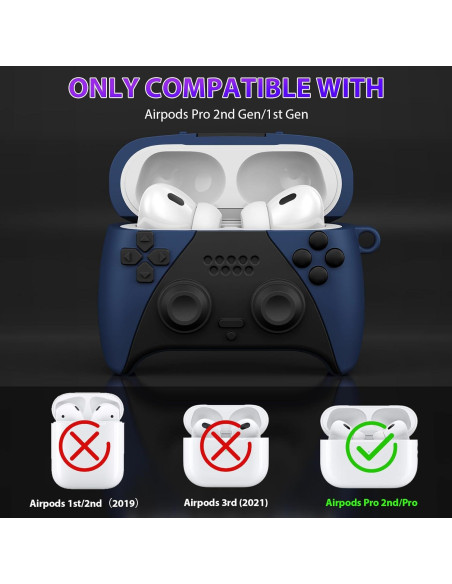 Funda Silicona KOREDA para AirPods Pro 2/1 - Azul Oscuro Funda Silicona KOREDA para AirPods Pro 2/1 - Azul Oscuro