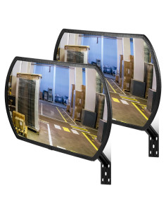 Espejo Convexo de Seguridad Geetery 2 Pcs 45.7x30.5cm Acrílico
