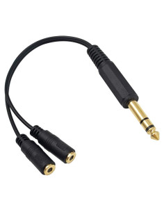 Adaptador Estéreo Poyiccot 1/4 a 3.5mm 20cm TRS