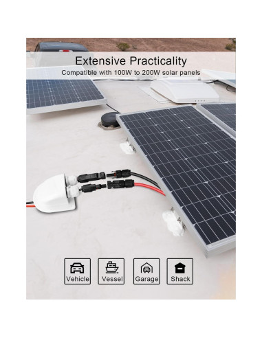 Cable de Extensión Solar Bosting 3m 10AWG IP68 para Paneles
